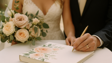 Crafting Memories with a Floral Guest Book for Your Wedding