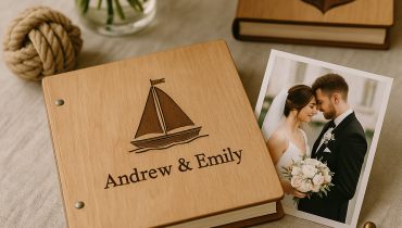 Unique Nautical Gifts: Personalized Wooden Photo Albums & More