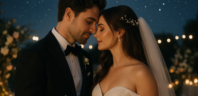 Celestial Wedding: Capturing Love in the Stars