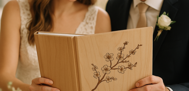 Celebrate Memories with Cherry Blossom Wooden Albums